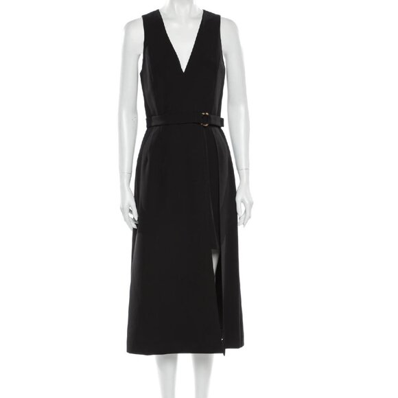 Sally LaPointe Wrap Belted Dress - Picture 1 of 12